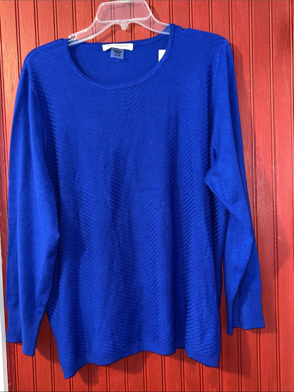 Allison Daley Royal Blue Scoop Neck Sweater XL